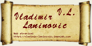 Vladimir Laninović vizit kartica